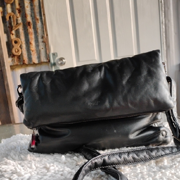 HAMMITT Black Leather Crossbody Bag